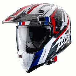 Caberg - Xtrace Adventure White/Red/Blue Helmet -VISORS Shop XtraceRDWHBLU1 1000x