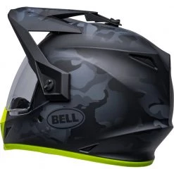 Bell - MX-9 Adventure MIPS Stealth Black/Yellow Helmet 11 Bell - MX-9 Adventure MIPS Stealth Black/Yellow Helmet -VISORS Shop bell mx 9 adventure mips dirt helmet stealth matte black camo hi viz back left clear shield 1000x
