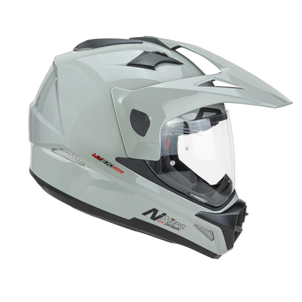 Nitro - MX670 Adventure Grey Helmet 3 Nitro - MX670 Adventure Grey Helmet - Image 3
